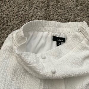 Lulus White Textured Skirt